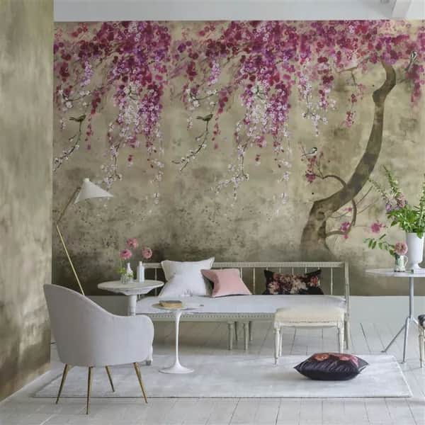 Tapete mit Kirschblüten Shinsha von Designers Guild